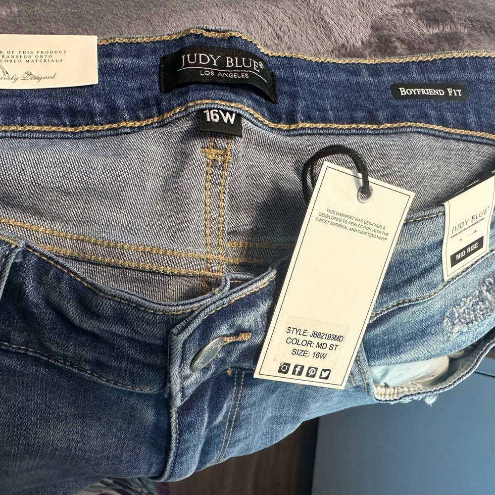 Judy Blue Distressed Denim Jeans